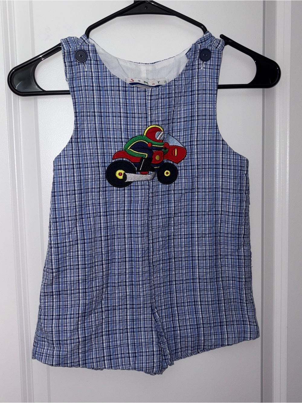 Boy’s Samara Motorcycle Embroidered Jumper Size: 4T